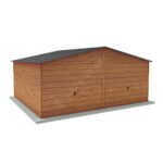 Garaż dwuspadowy Premium dwie bramy 6m x 6m