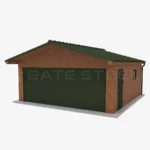 Garaż blaszany 15m x 6m, 3x brama uchylna + wiata 6m x 6m